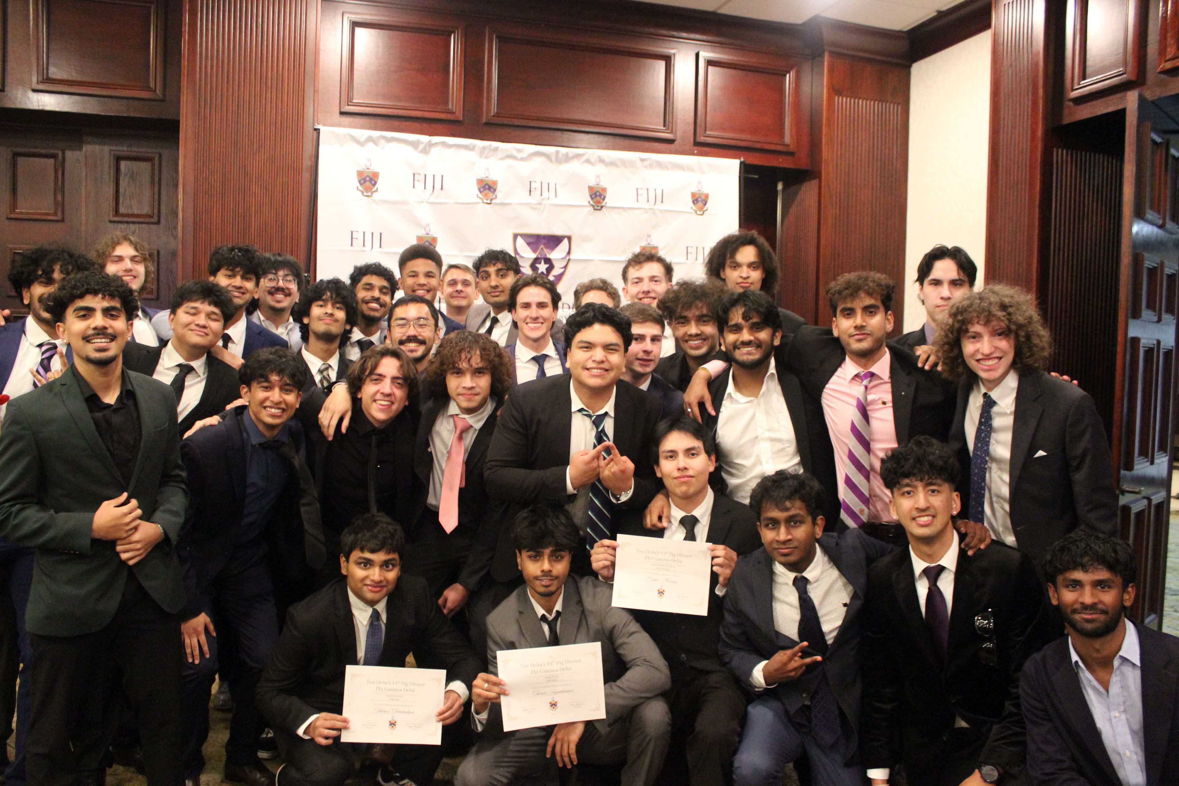 Group photo at Pig Dinner